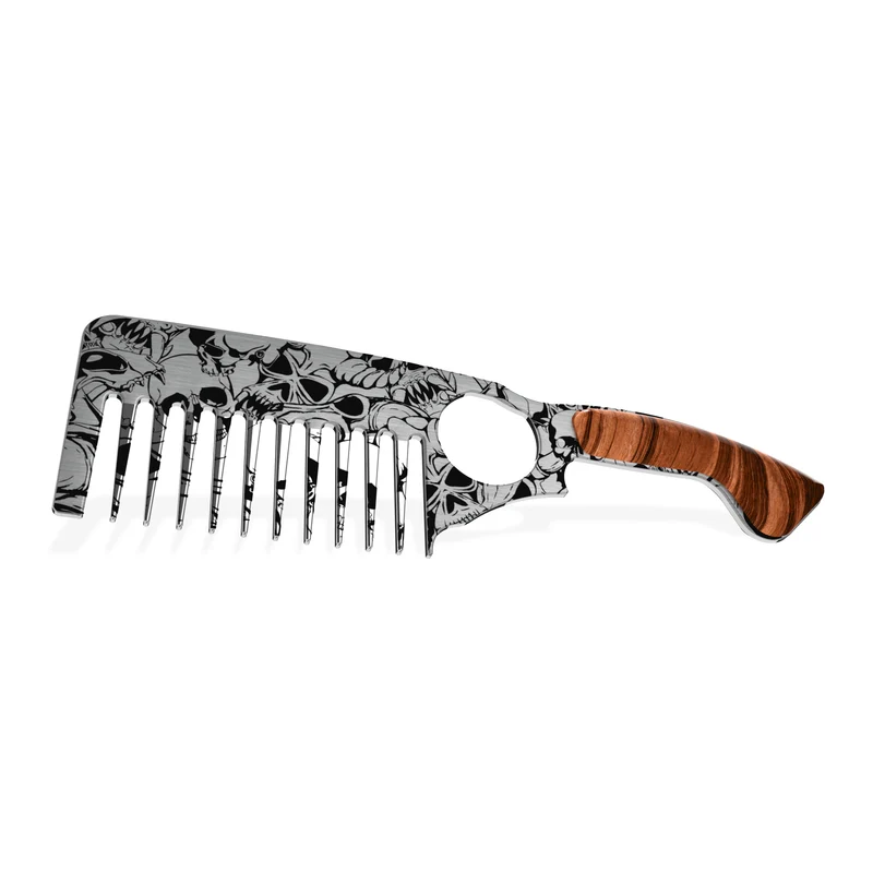 Skulls Beard Comb ~ MPN-TB3-SKL