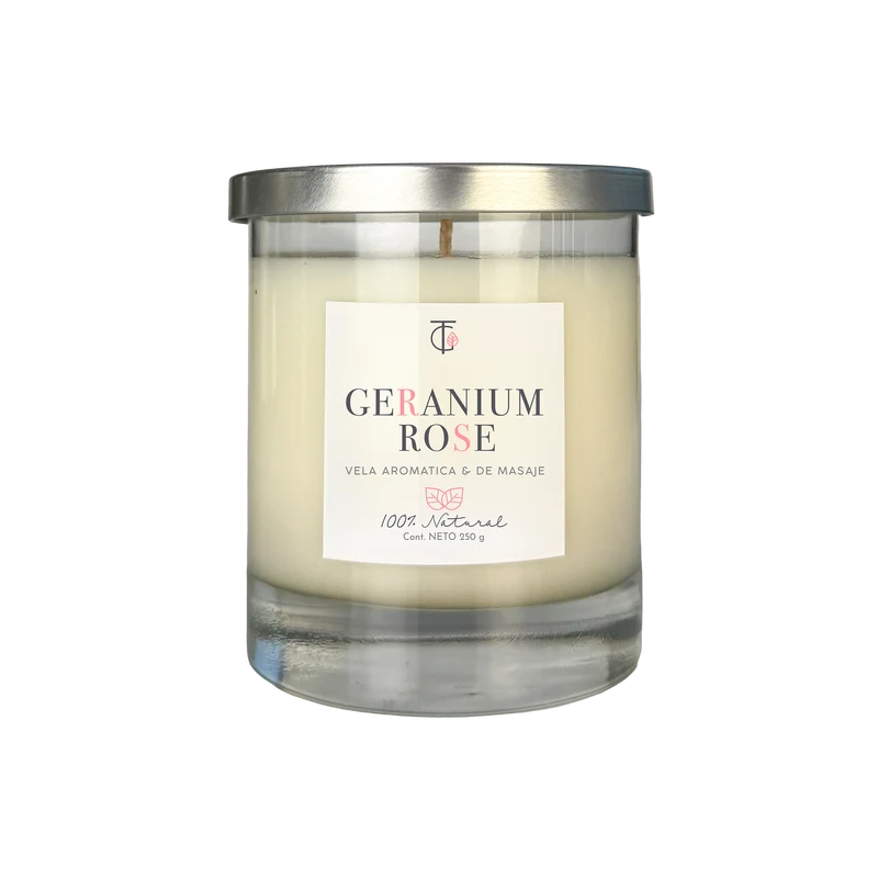 Vela Geranium rose 250 gr