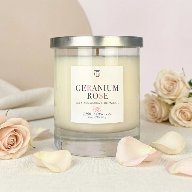 Vela Geranium rose 250 gr