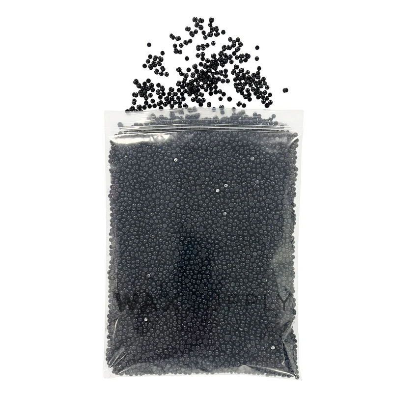 Black Hard Wax Beads 1lb SAMPLE (Carbon) (Original Gel Type Polymer Formula) (Bulk)