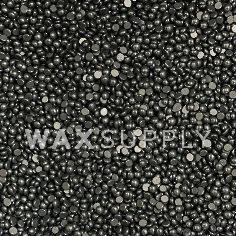 Black Hard Wax Beads 1lb SAMPLE (Carbon) (Original Gel Type Polymer Formula) (Bulk)
