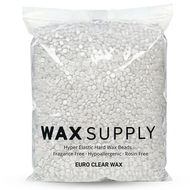 Euro Clear Hard Wax Beads — Hypoallergenic Rosin-Free European Formula