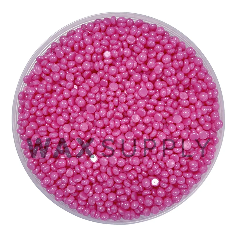 Pink Shimmer Wax Beads 1lb SAMPLE (Gel Composition) (Hyper Elastic) (Bulk)