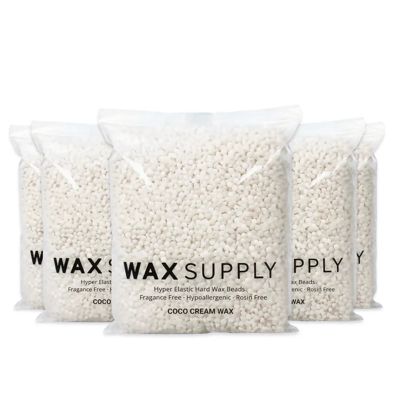Coco Creamy Hard Wax Beads — Hyper-Elastic European Formula for Coarse & Fine Hair