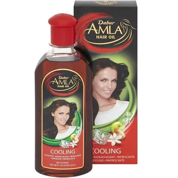 Dabur Amla Aceite Capilar Refrescante 200 ml con Extracto de Amla para Cuero Cabelludo