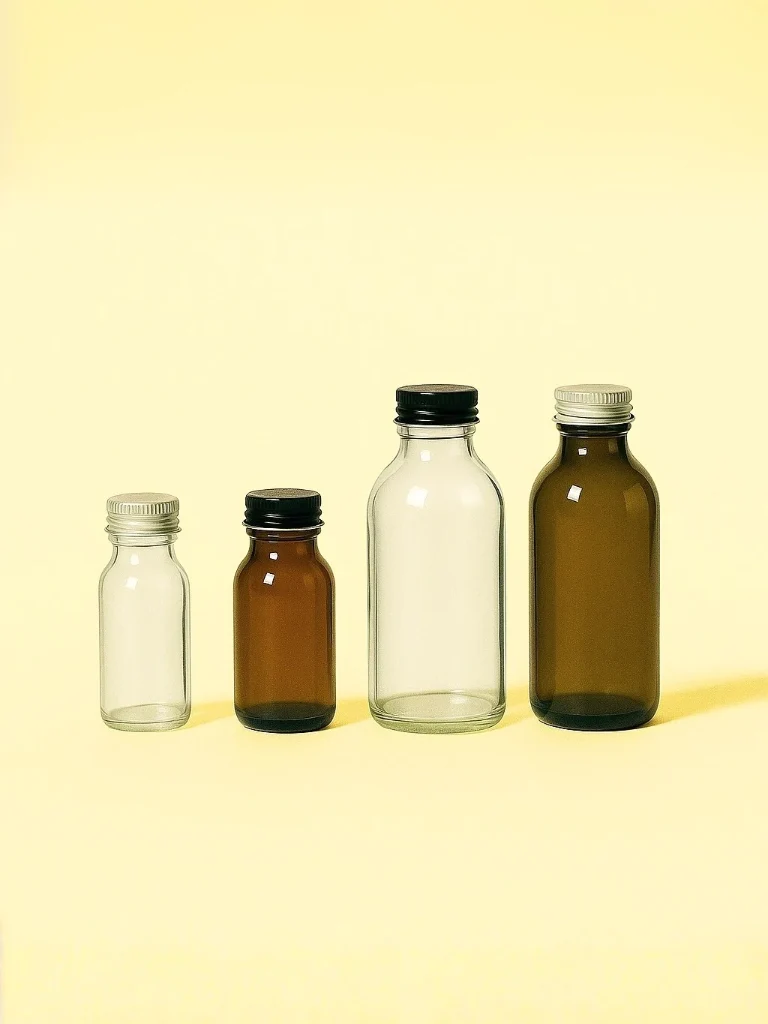 Apothecary Diffuser Bottle and Metal Screw Cap, 60ml