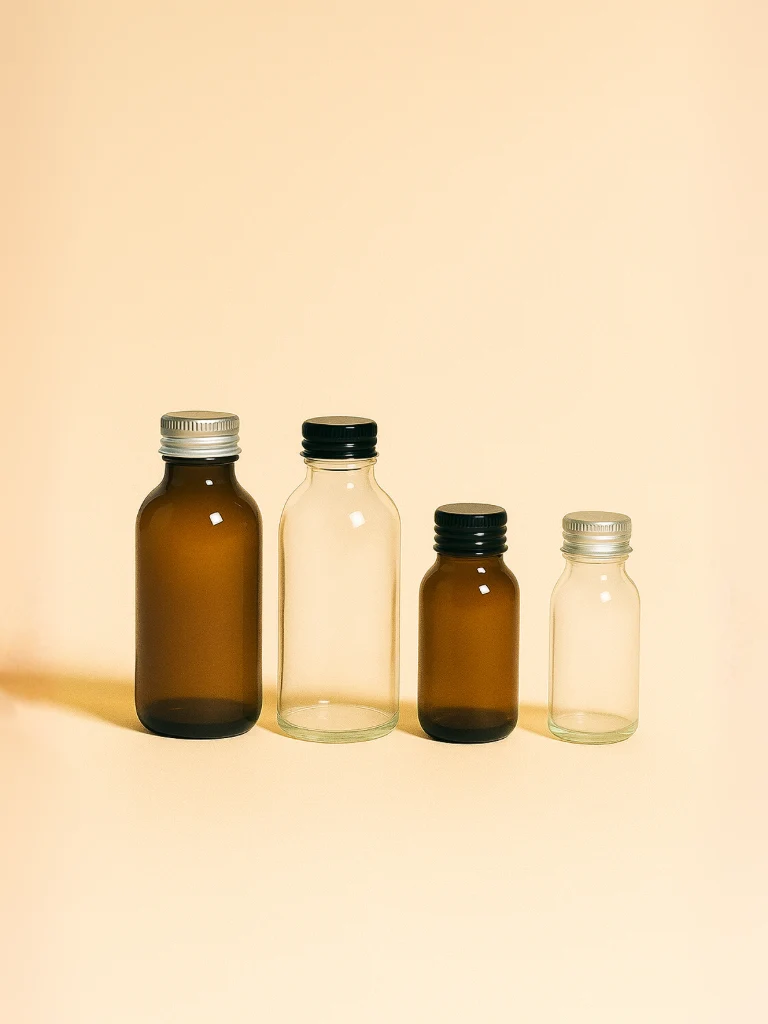 Apothecary Diffuser Bottle and Metal Screw Cap, 125ml