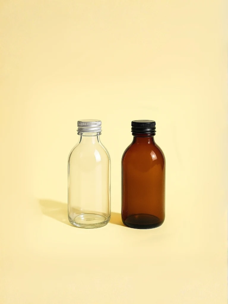 Apothecary Diffuser Bottle and Metal Screw Cap, 125ml