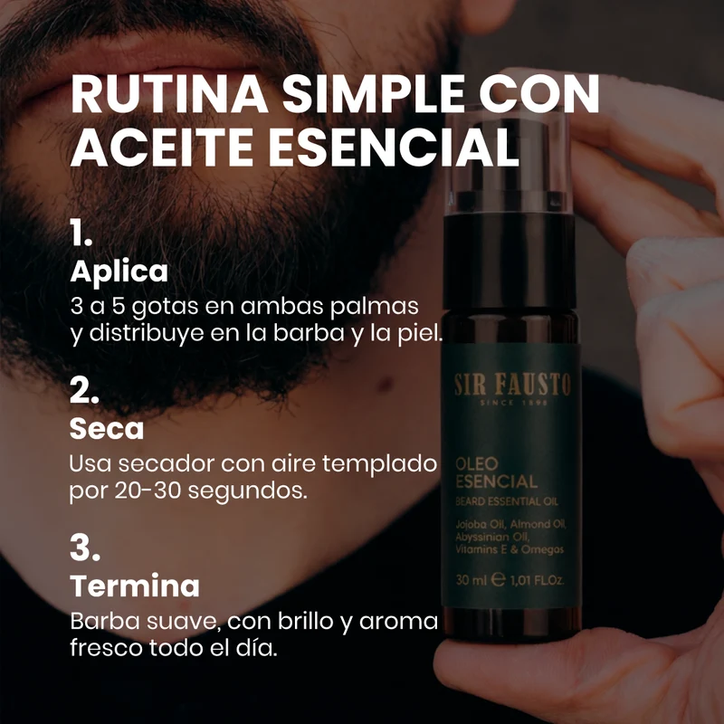 Aceite Esencial para barba (óleo)