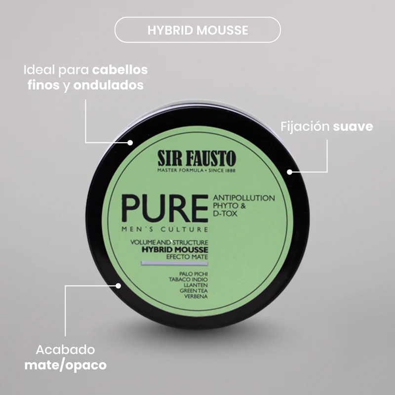 Hybrid Mousse - Efecto Mate - Crema para peinar 50gr