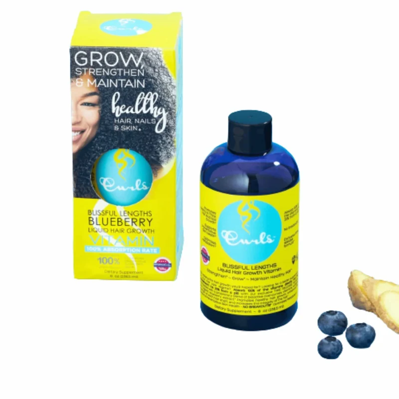 Curls Blissful Growth Vitamin 237 ml Complemento Capilar con Espejo de Viaje