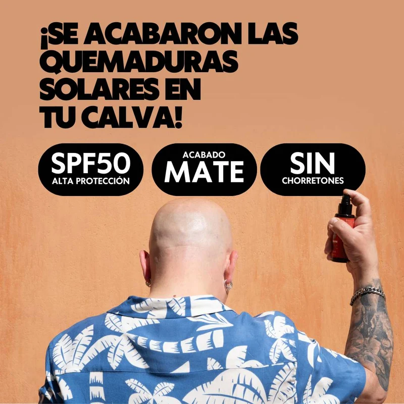 Kit 2x Protector Solar para Calvos SPF 50 Dr. Bald