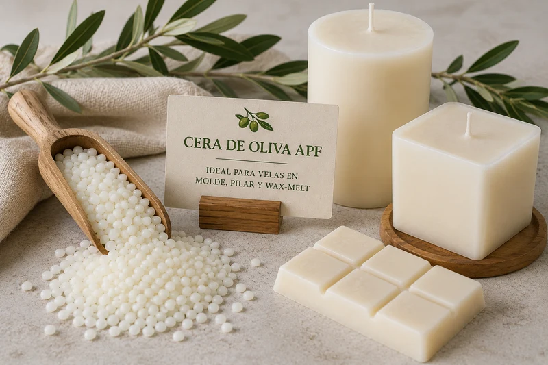 Cera de Oliva APF para velas en Molde, Pilar y Wax-melt
