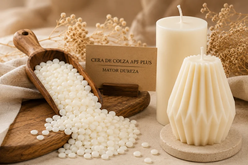 Cera de Colza APF PLUS | Mayor Dureza para velas en Molde, Pilar y Wax-melt
