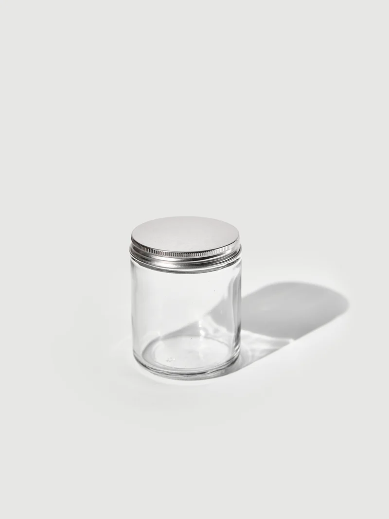 Glass Jar and Metal Screw Cap, 200 ml