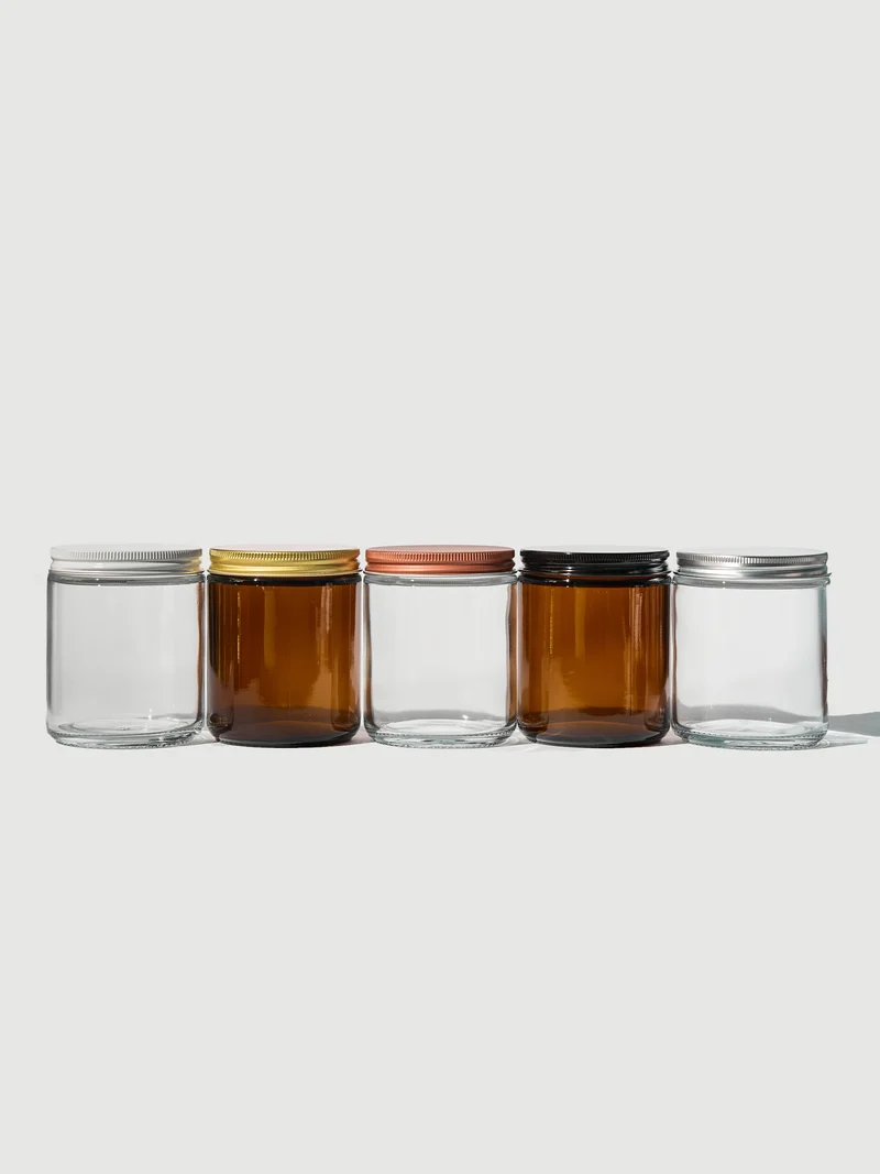 Glass Jar and Metal Screw Cap, 200 ml
