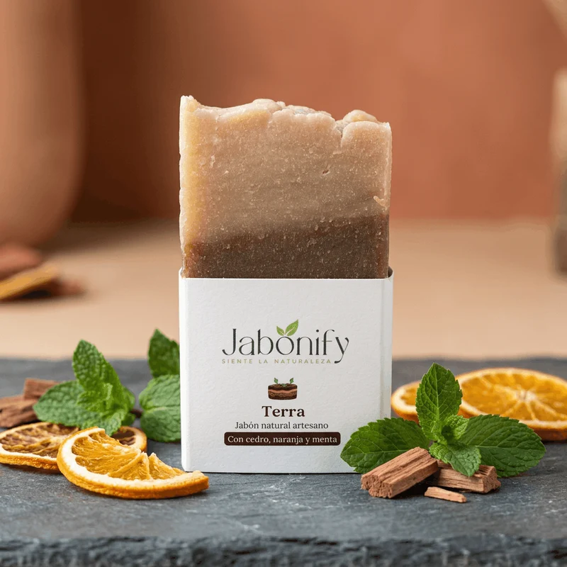 Jabón Terra con Cedro, Naranja y Menta (nuevo)