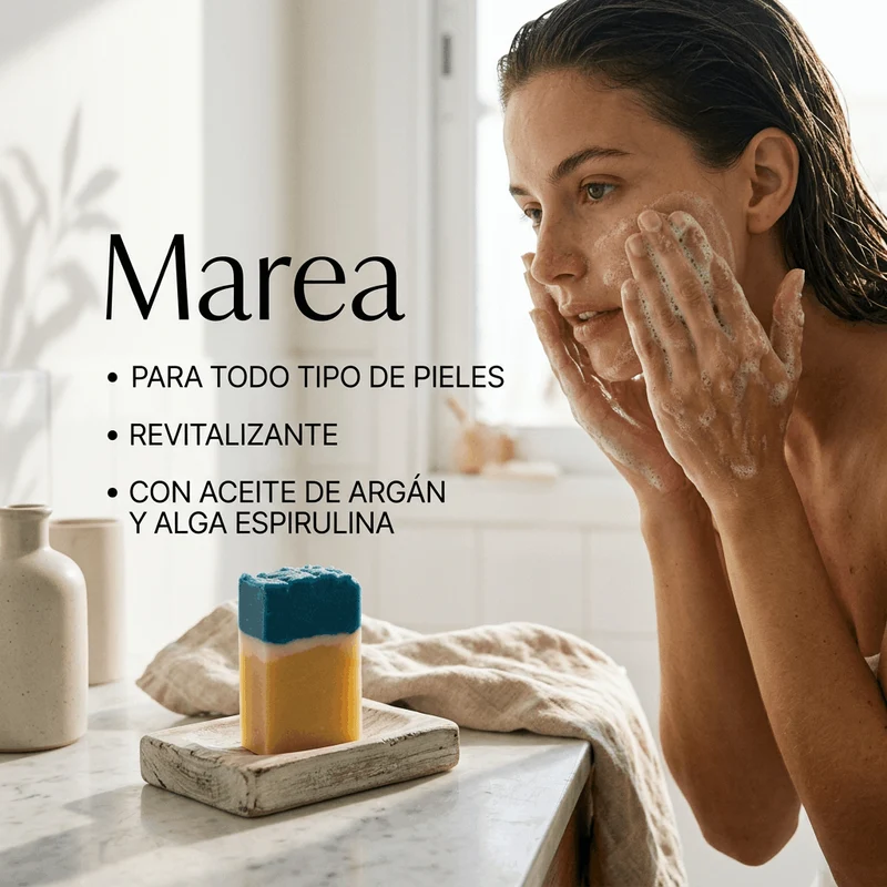 Jabón MAREA con argán y espirulina