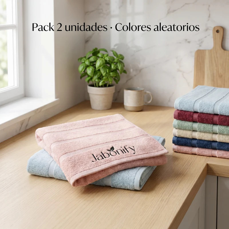 Pack 2 Paños de Cocina 100% Algodón