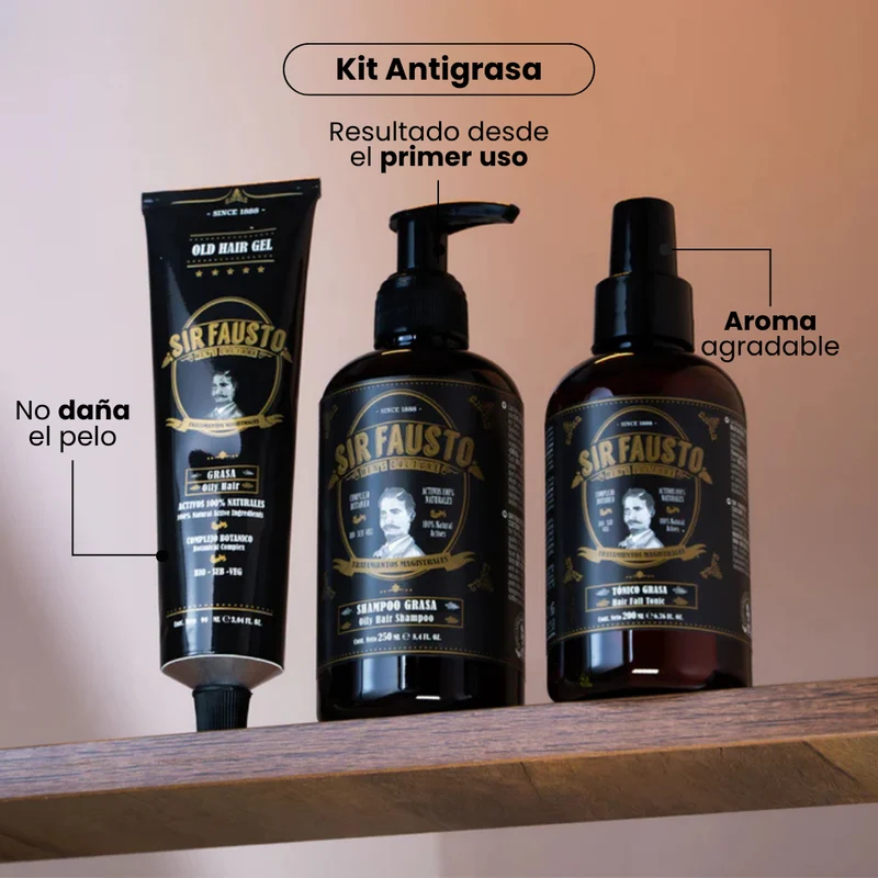 Kit capilar antigrasa
