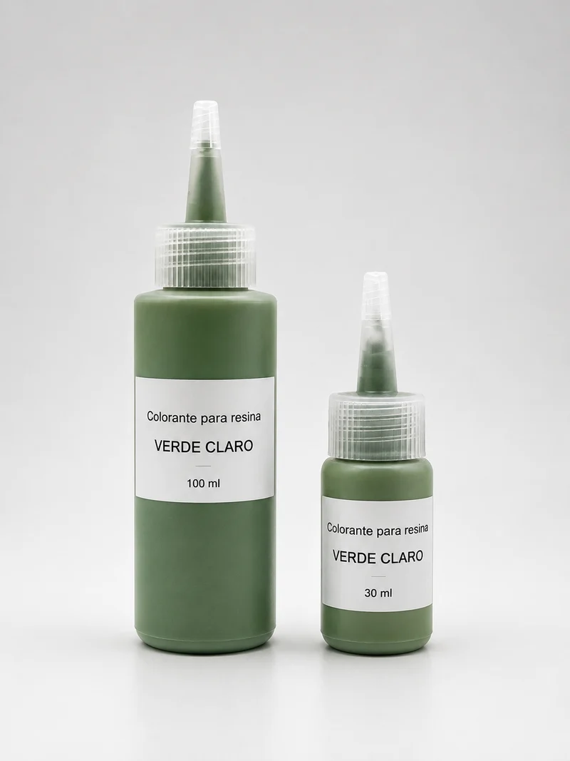 Colorante para resina verde claro