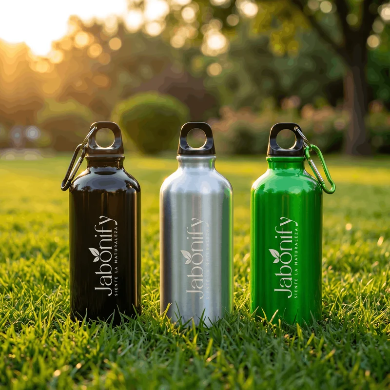 Botella Deportiva Jabonify – 400 ml · Aluminio
