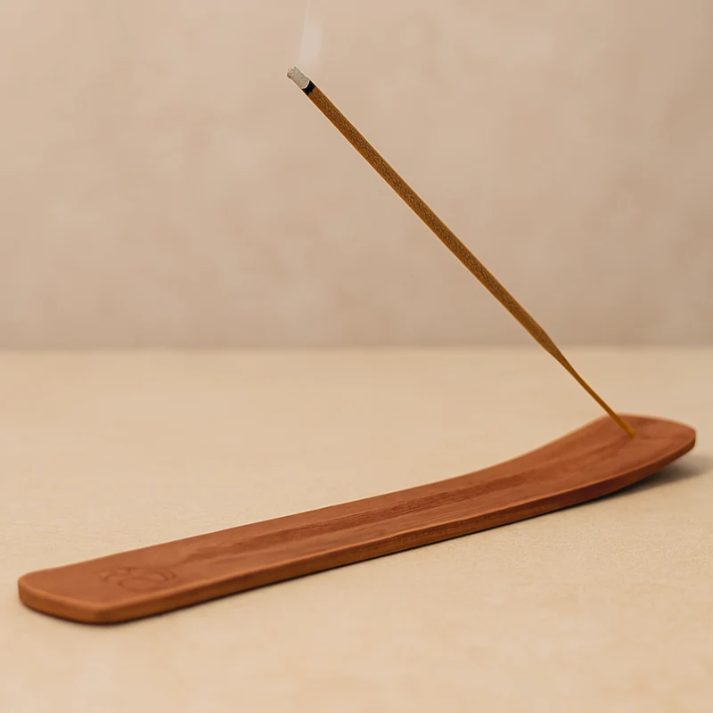 Soporte de incienso madera de mango
