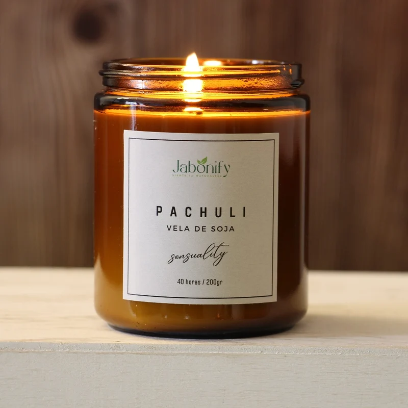Vela de soja de Pachuli