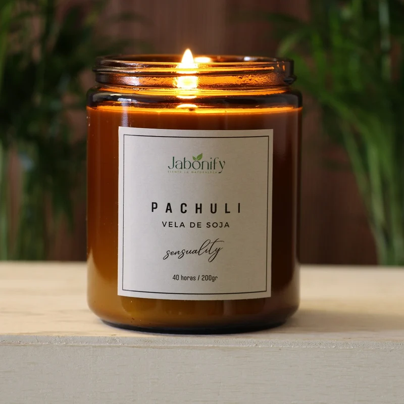 Vela de soja de Pachuli