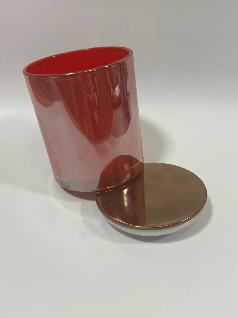 Vaso para velas galvanizado con tapa de 300 ml
