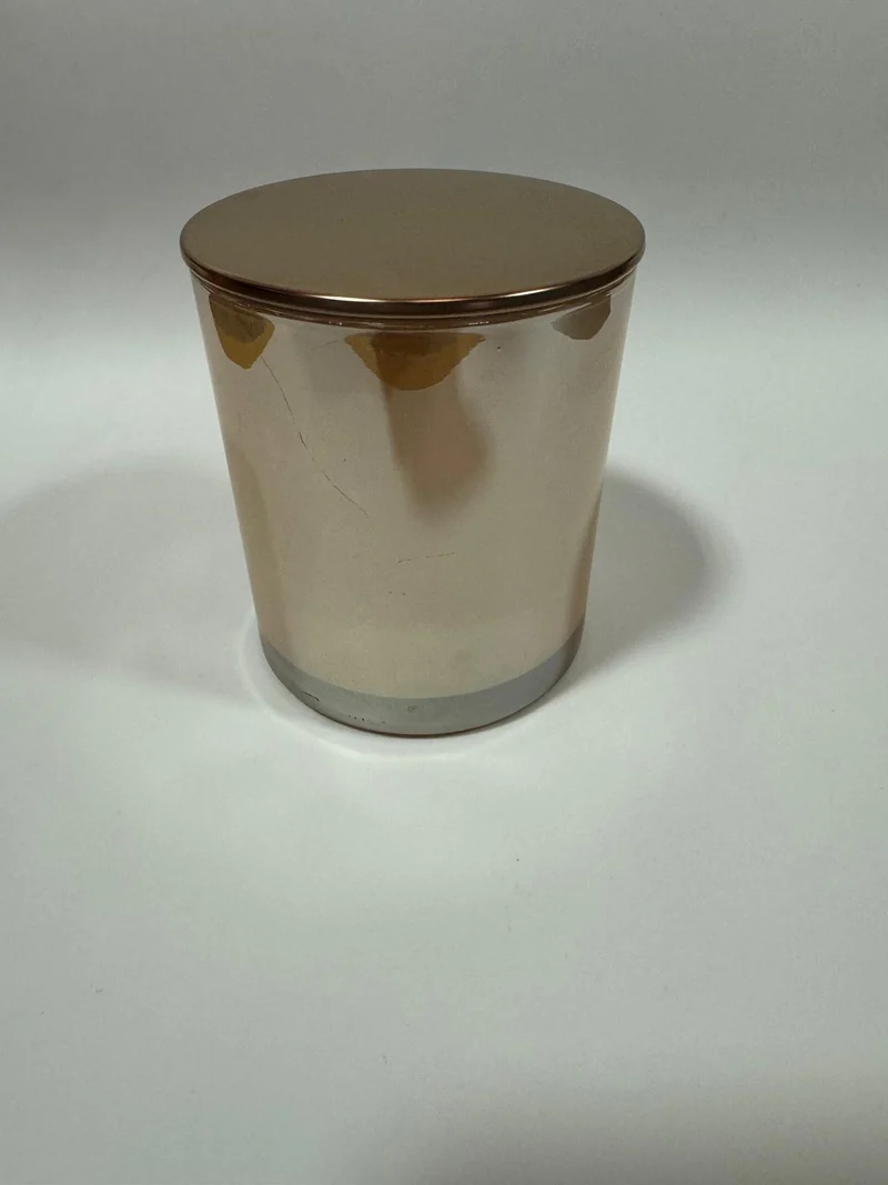 Vaso para velas galvanizado con tapa de 300 ml