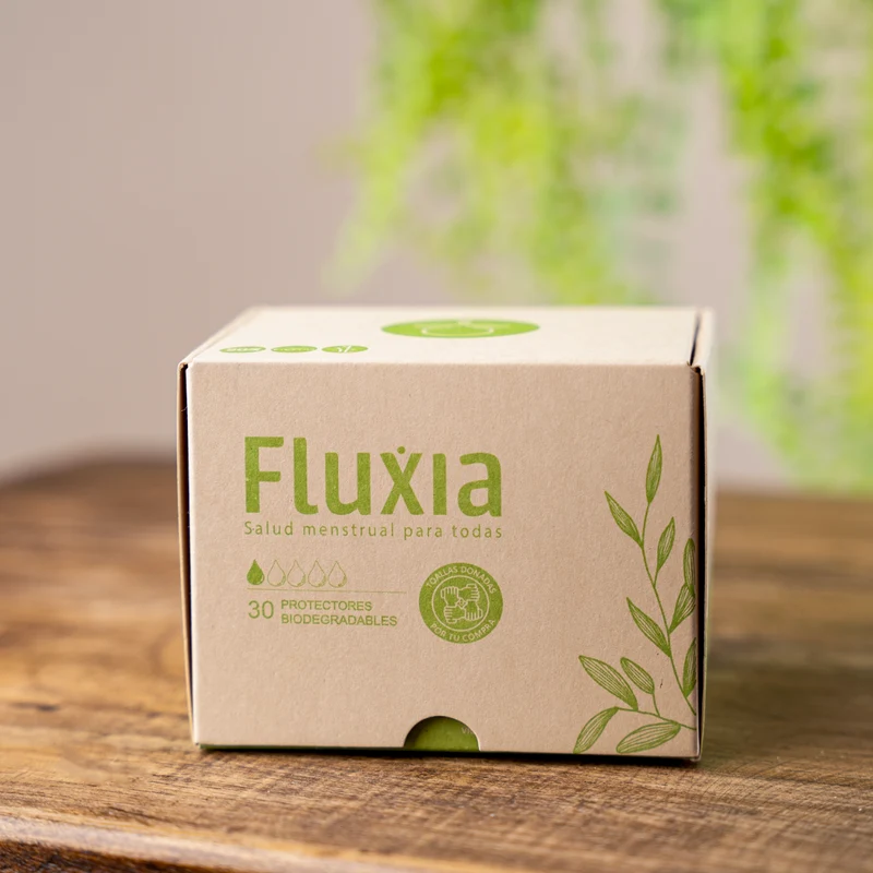 Protectores diarios biodegradables x 30 - Fluxia
