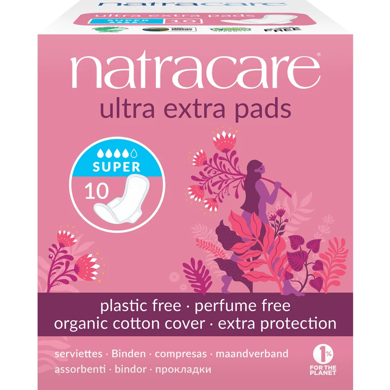 Natracare Maandverband ultra extra super 10 stuks