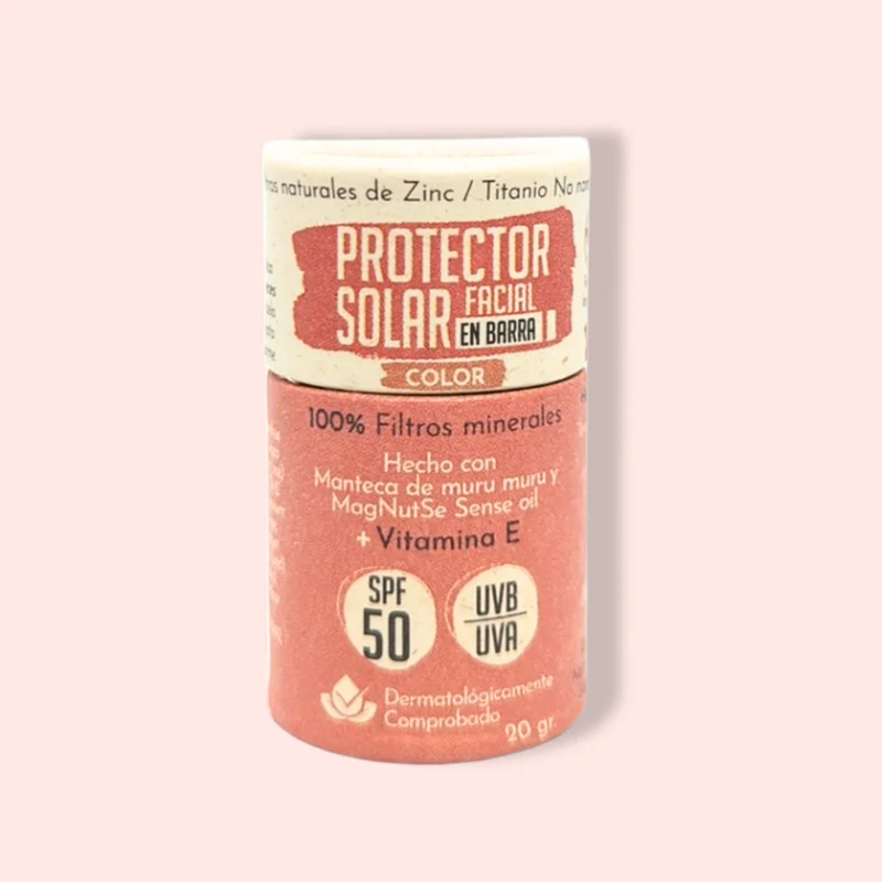 Protector Solar Facial en Barra Con Color - Santo Remedio