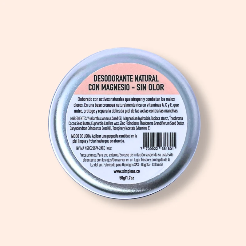 Desodorante Natural 50g - Simple As