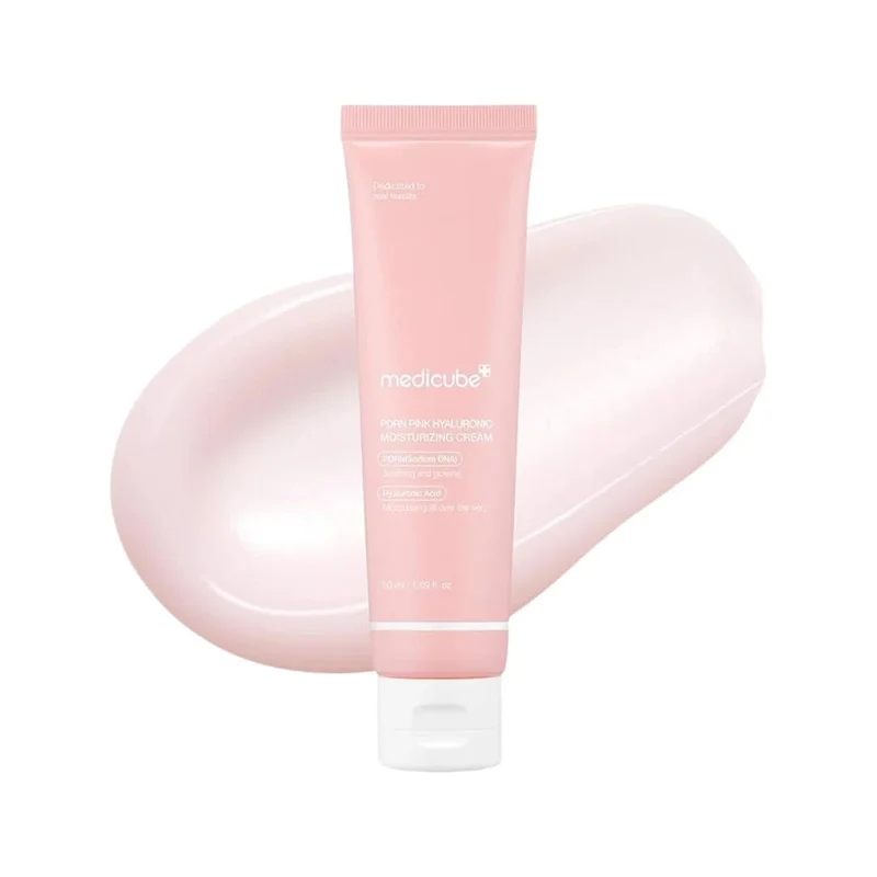 Medicube – Crema Hidratante PDRN Pink con Ácido Hialurónico 50ml – Regeneración y Luminosidad