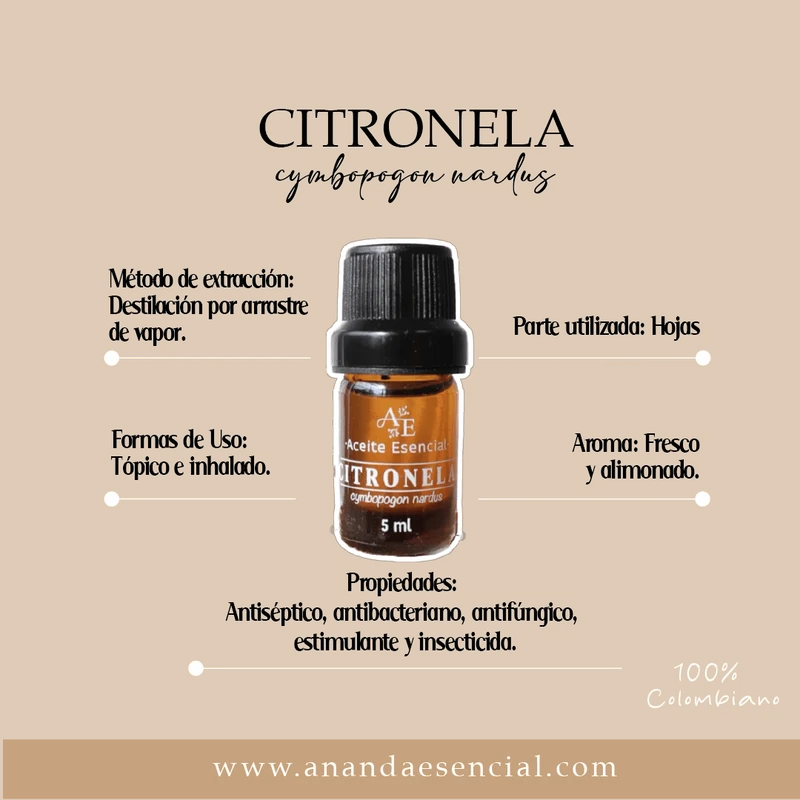Aceite esencial de citronela - Ananda