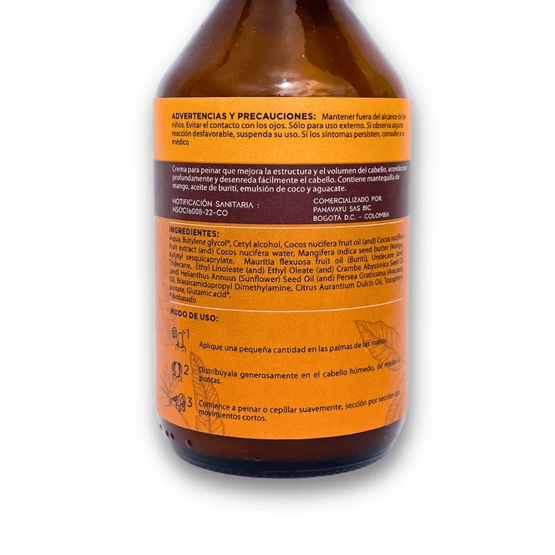 Crema para peinar reparadora - Panavayu