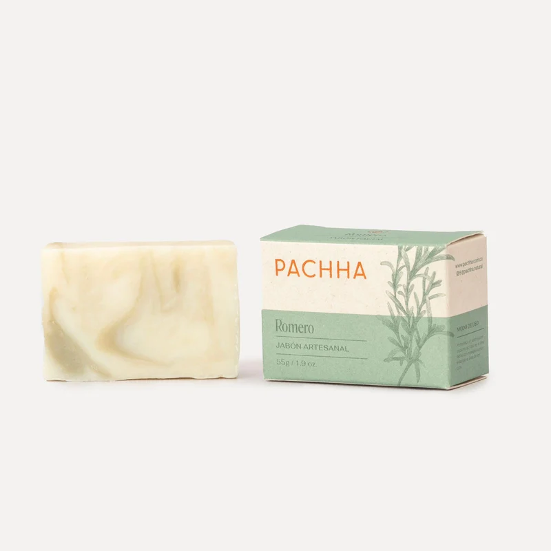 Jabón Artesanal Facial - Romero y Arcilla - Pachha