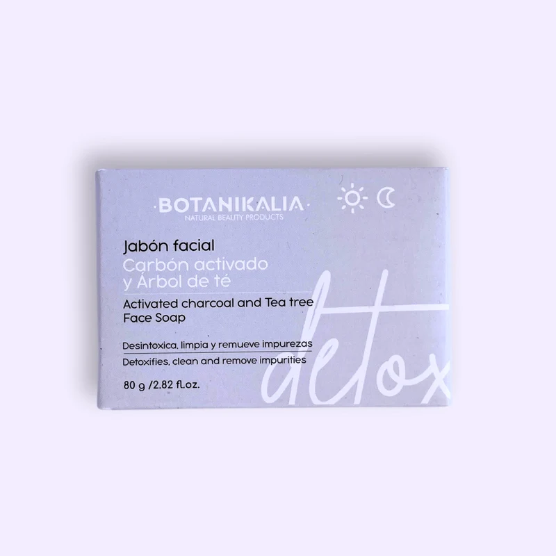 Jabón Artesanal Facial - Carbón Activado y Árbol de Té