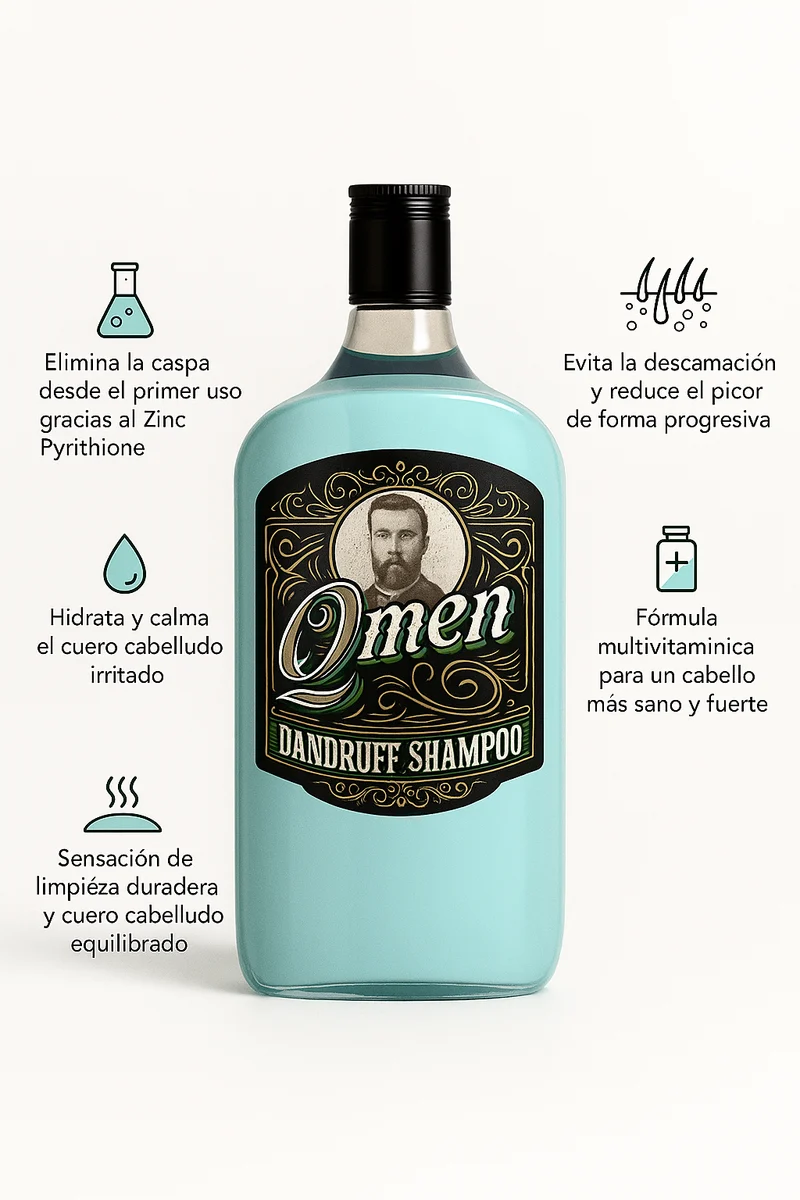 Dandruff Champú Anti-Caspa Qmen