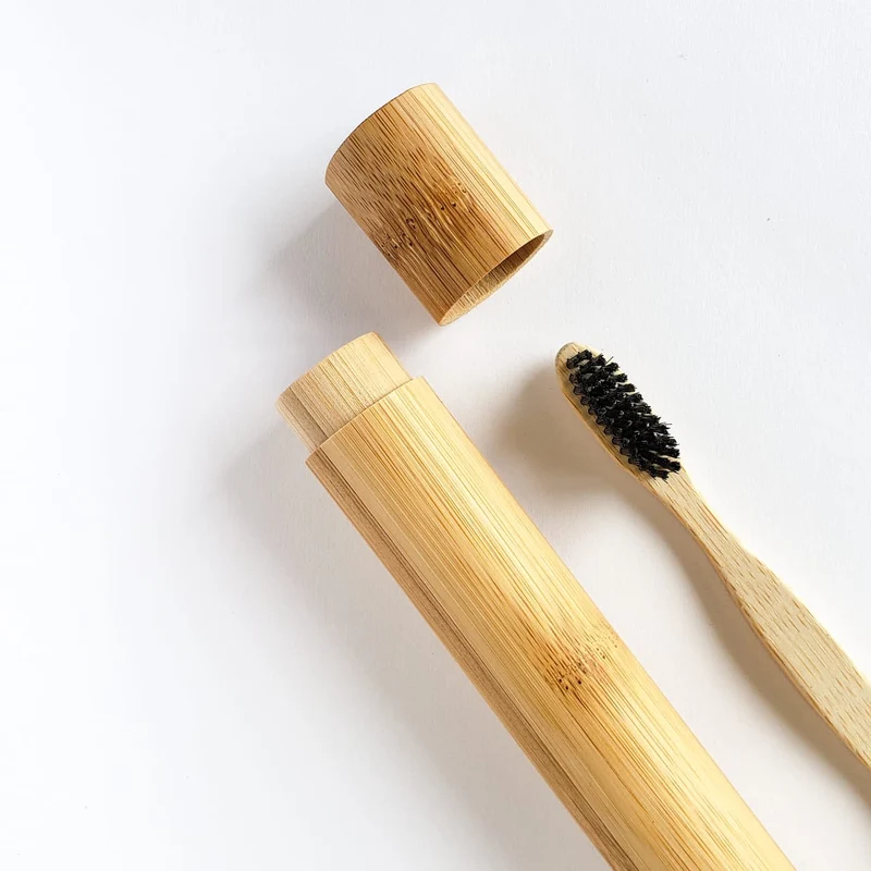 Estuche para Cepillos de Dientes en Bambú - Biocare