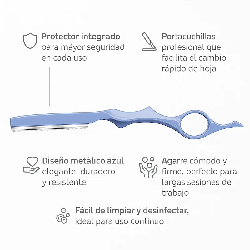 Navaja Metalica con Protector y Portacuchillas