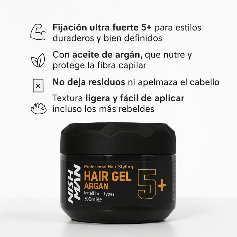 Gel Ultra Hold Argan 5+