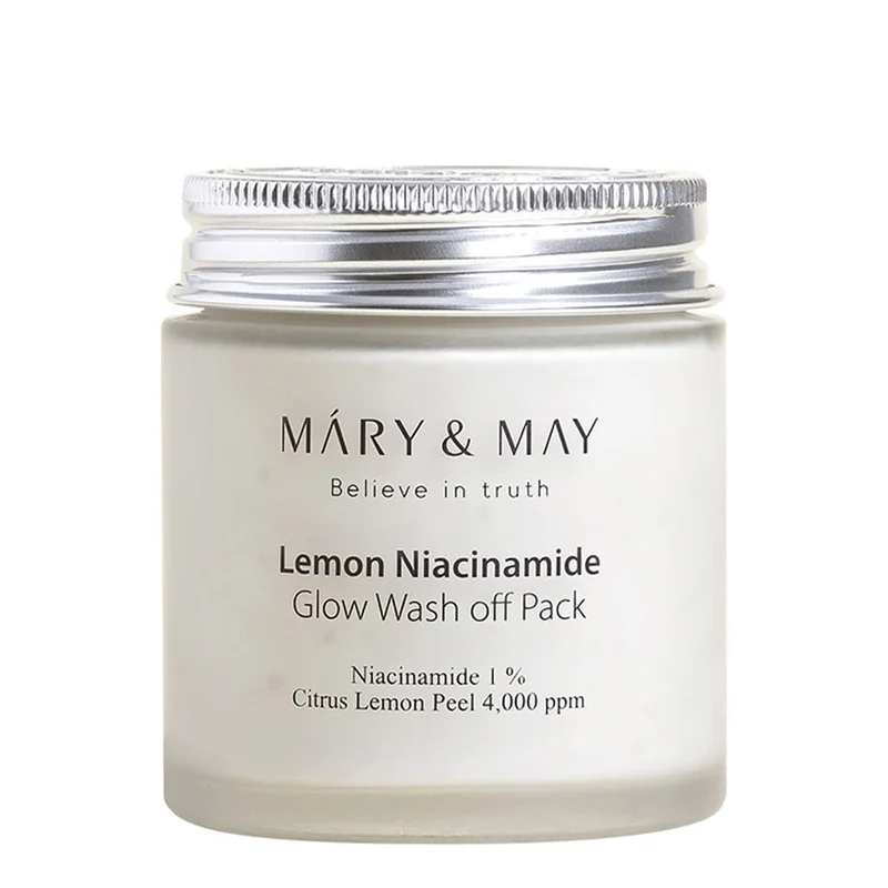 Lemon Niacinamide Glow Wash off Pack - Clay Brightening Mask