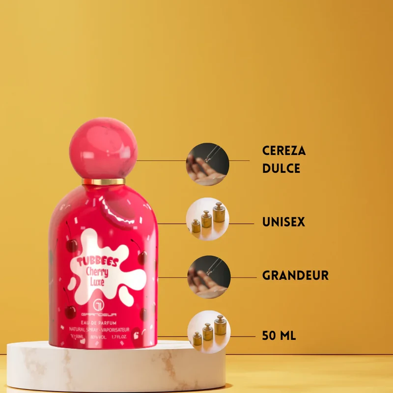Tubbees Cherry Luxe - 50ml - Eau De Parfum - Perfume Unisex - Grandeur