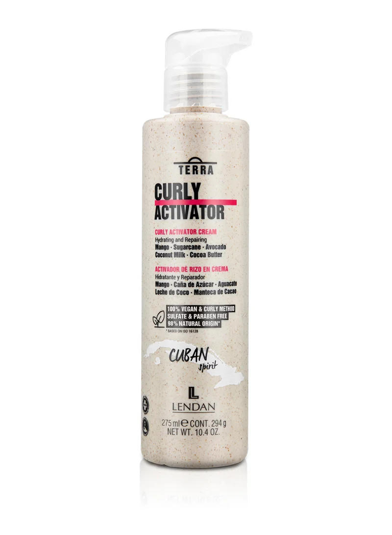 Lendan Terra Curly Activador Rizos En Crema 275 ml 100% Vegano Método Curly