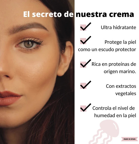 ByKleo - Crema Facial ultrahidratante rica en proteinas de origen marino (mucina de medusa) 50 ml