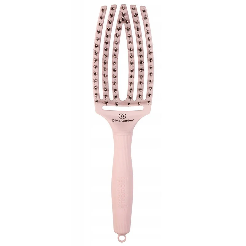 Olivia Garden - Cepillo Fingerbrush Pastel Pink Medium - 1 Unidad
