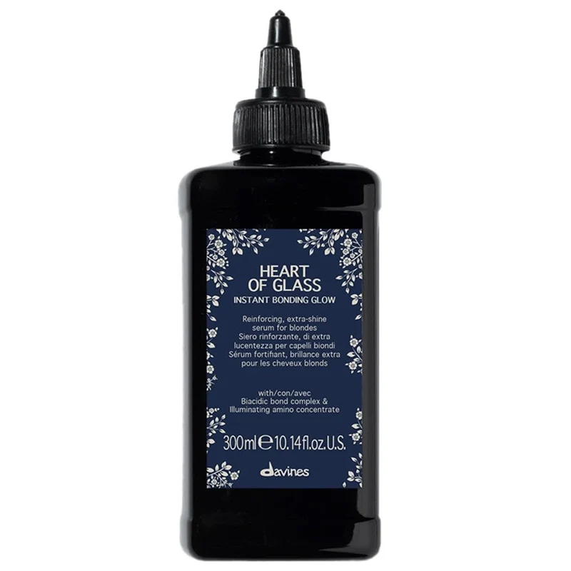 Davines - Sérum Fortalecedor para Cabellos Rubios Heart of Glass Instant Bonding Glow 300 ml